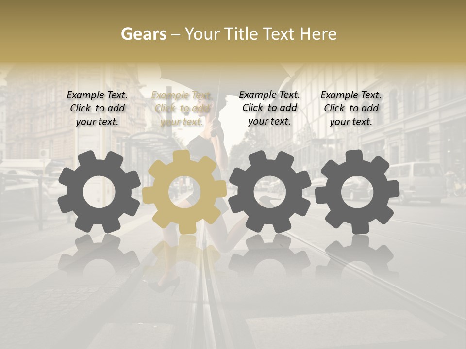 Woman Urban Profile PowerPoint Template