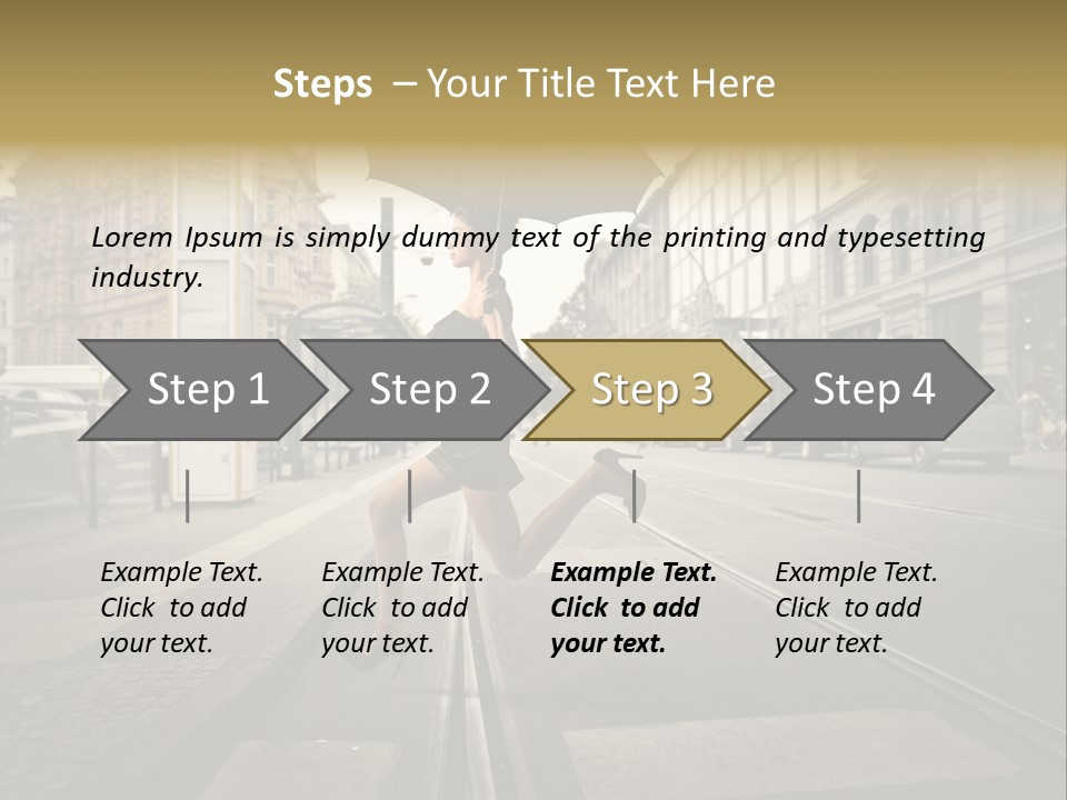 Woman Urban Profile PowerPoint Template