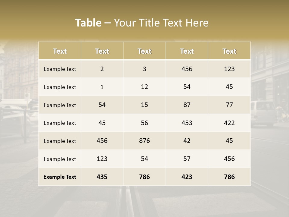 Woman Urban Profile PowerPoint Template