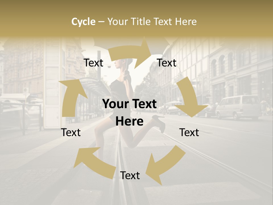 Woman Urban Profile PowerPoint Template