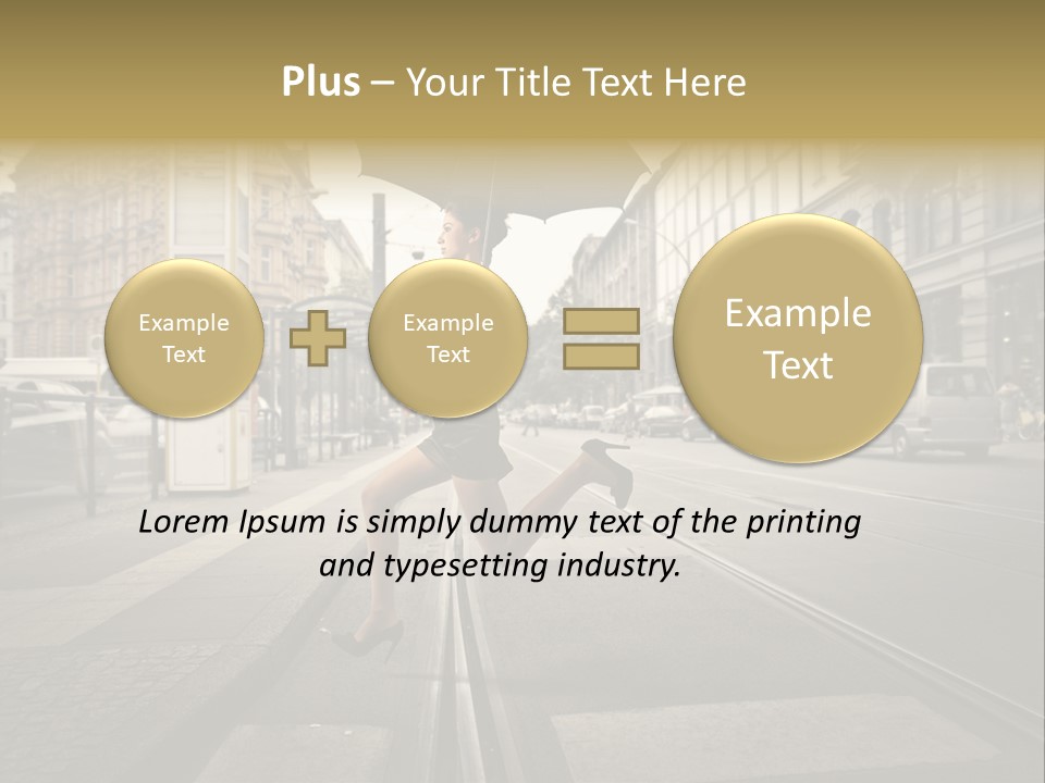 Woman Urban Profile PowerPoint Template