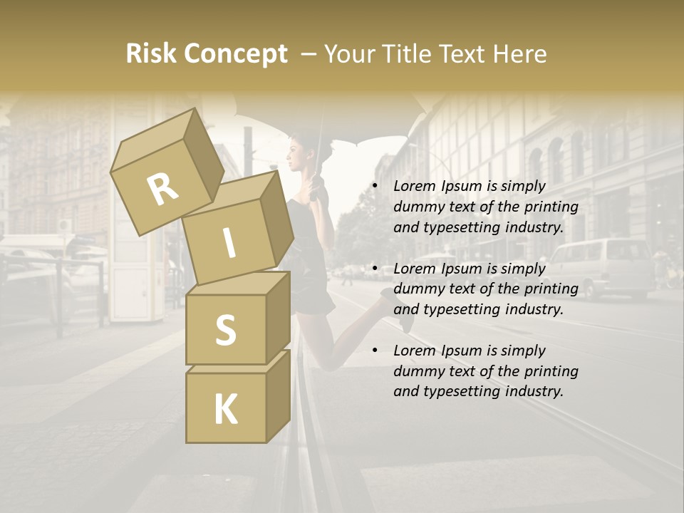 Woman Urban Profile PowerPoint Template