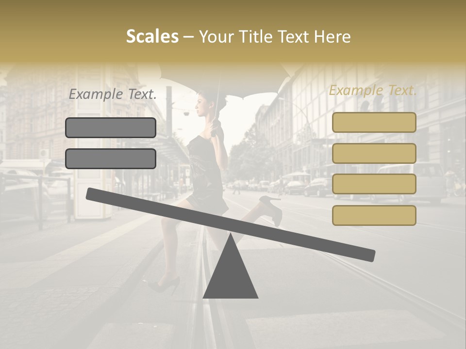 Woman Urban Profile PowerPoint Template