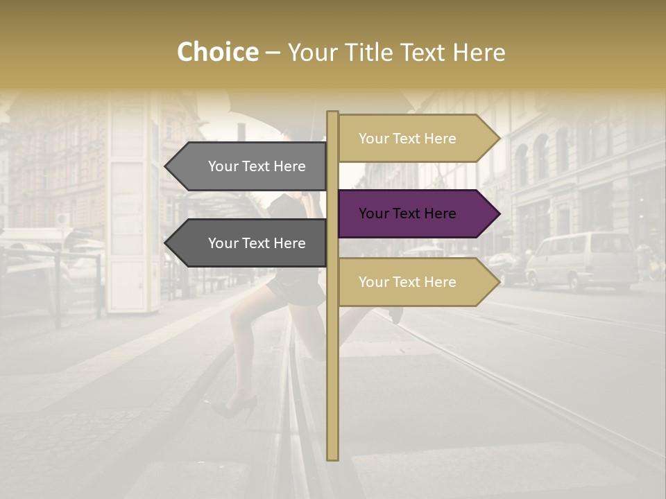 Woman Urban Profile PowerPoint Template