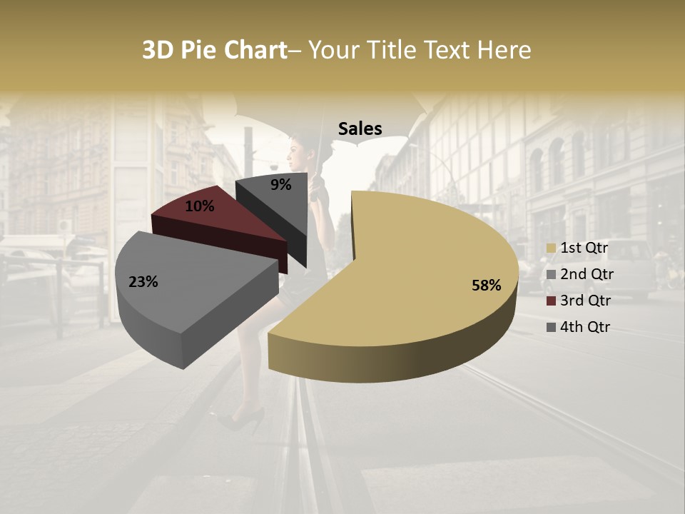 Woman Urban Profile PowerPoint Template