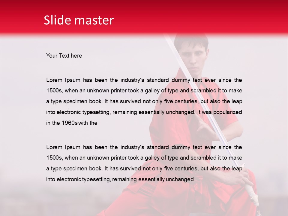 Active Combat Fighter PowerPoint Template
