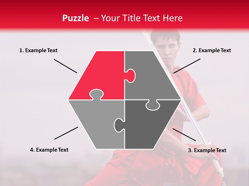 Active Combat Fighter PowerPoint Template