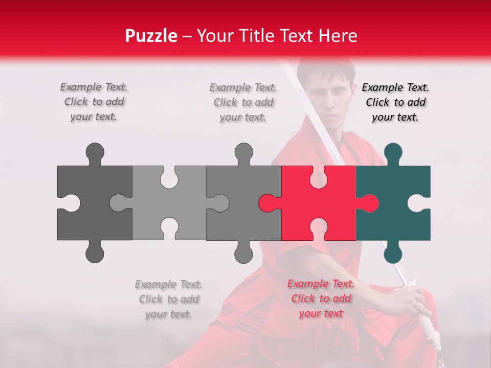 Active Combat Fighter PowerPoint Template