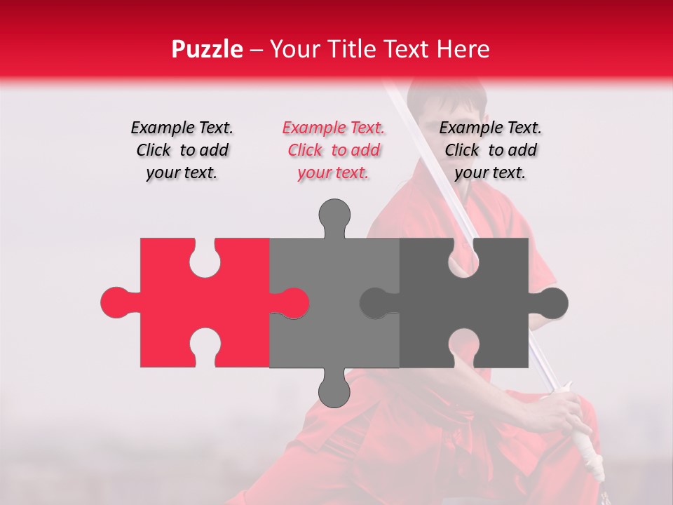 Active Combat Fighter PowerPoint Template