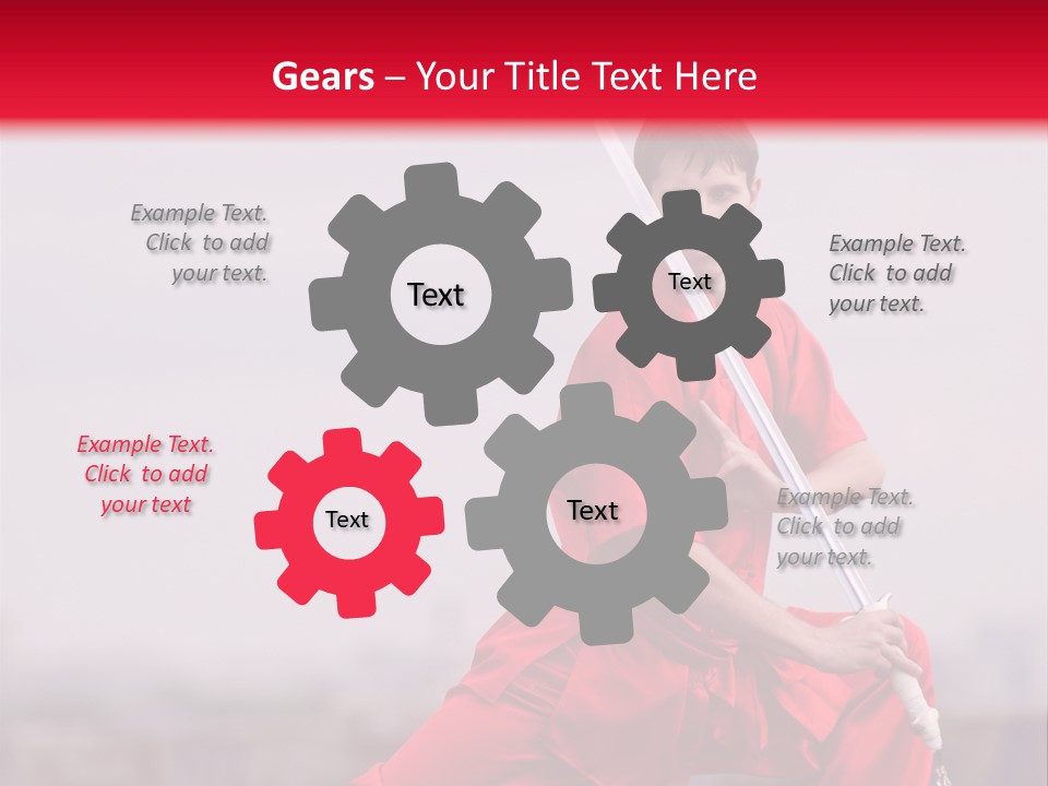 Active Combat Fighter PowerPoint Template