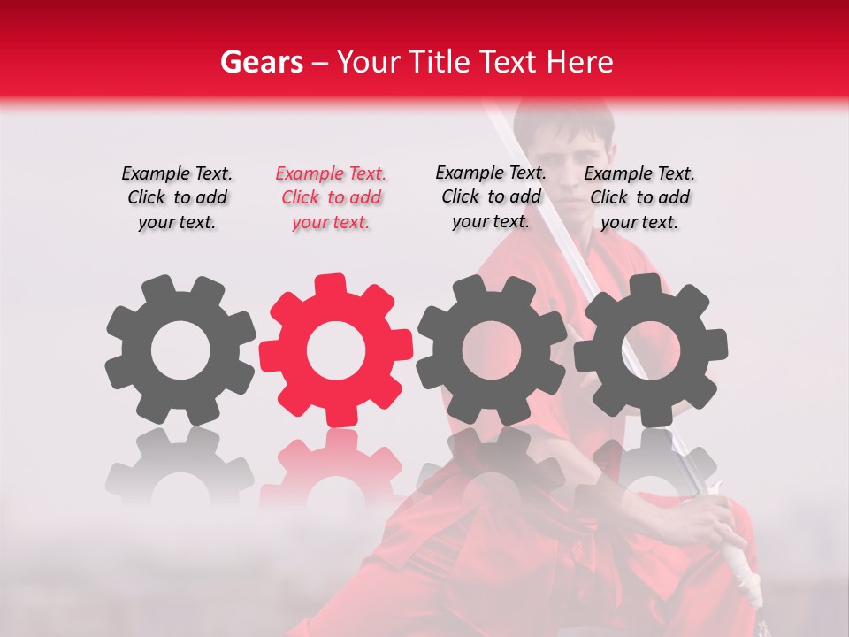 Active Combat Fighter PowerPoint Template