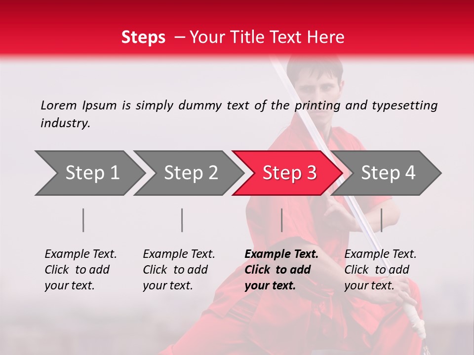 Active Combat Fighter PowerPoint Template