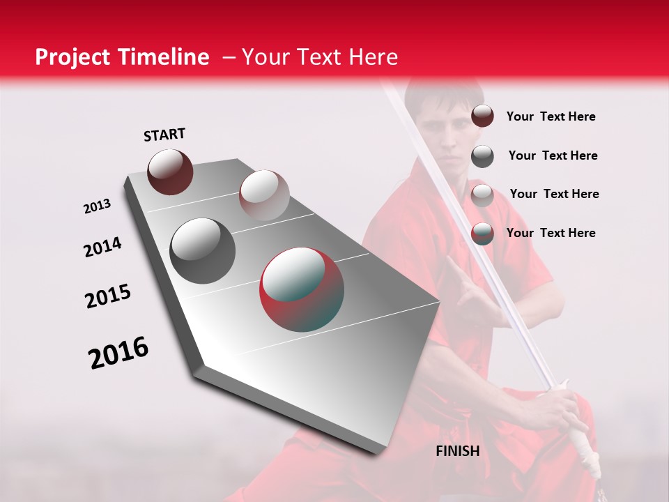 Active Combat Fighter PowerPoint Template