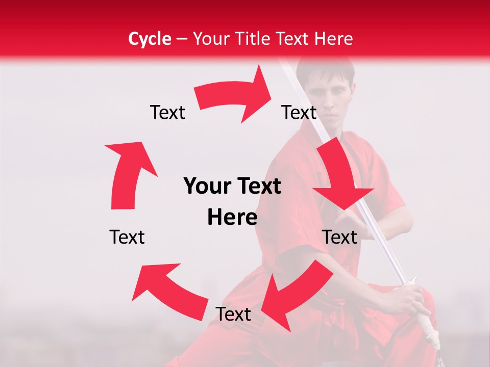 Active Combat Fighter PowerPoint Template