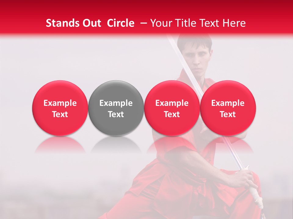 Active Combat Fighter PowerPoint Template