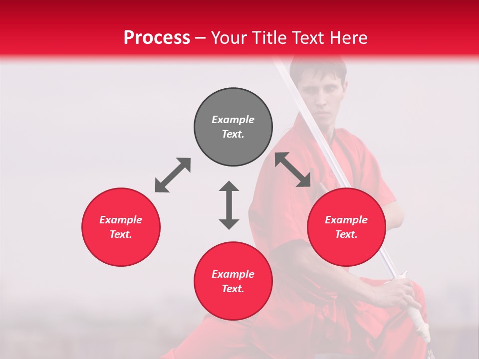 Active Combat Fighter PowerPoint Template
