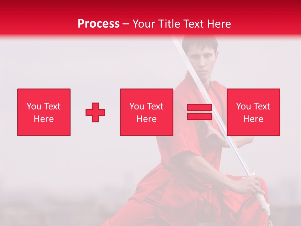 Active Combat Fighter PowerPoint Template