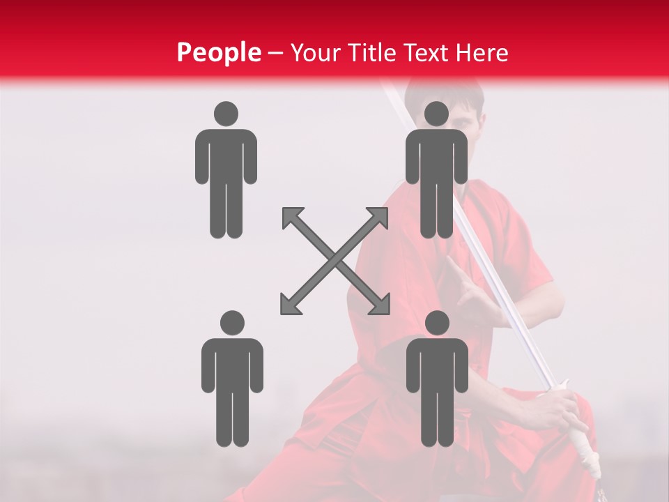 Active Combat Fighter PowerPoint Template