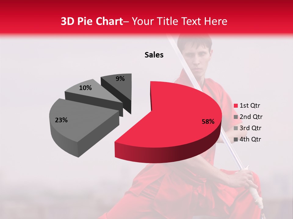 Active Combat Fighter PowerPoint Template