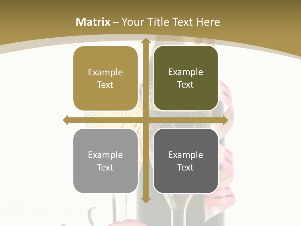 Flower Streamer Happiness PowerPoint Template