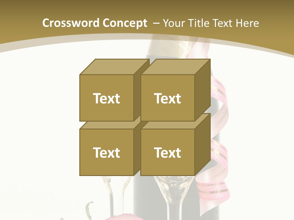 Flower Streamer Happiness PowerPoint Template