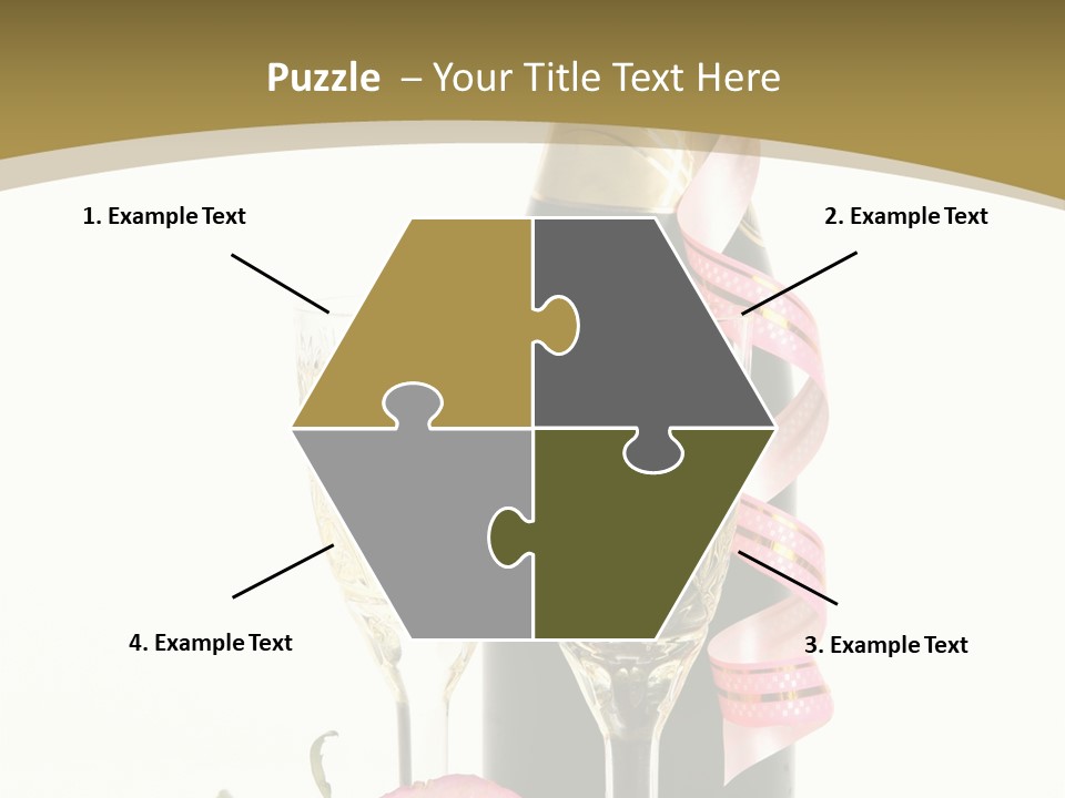 Flower Streamer Happiness PowerPoint Template