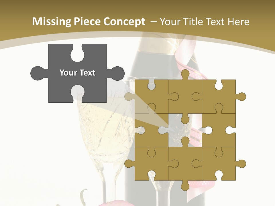 Flower Streamer Happiness PowerPoint Template