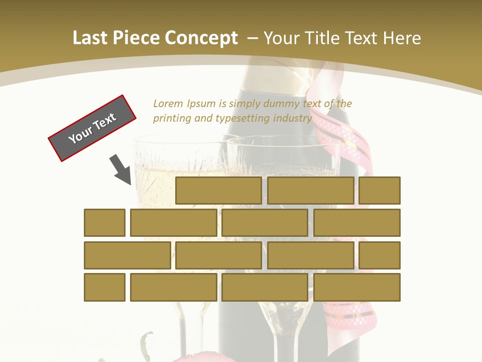 Flower Streamer Happiness PowerPoint Template