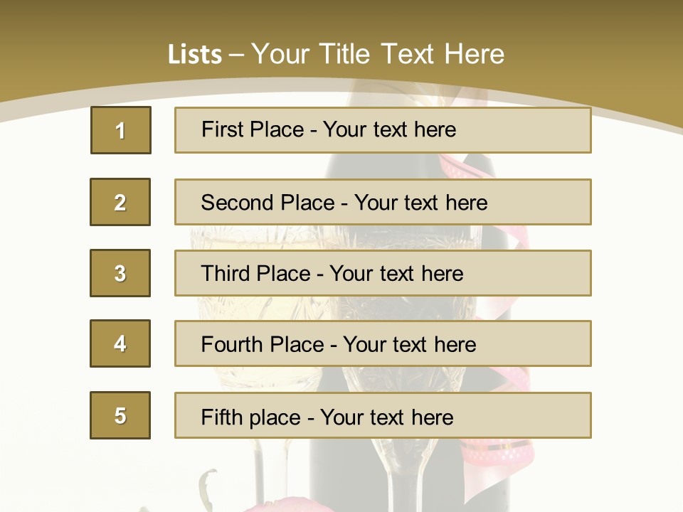 Flower Streamer Happiness PowerPoint Template