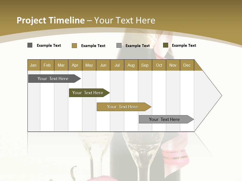 Flower Streamer Happiness PowerPoint Template