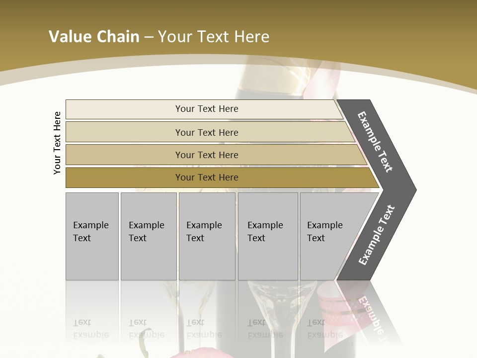 Flower Streamer Happiness PowerPoint Template