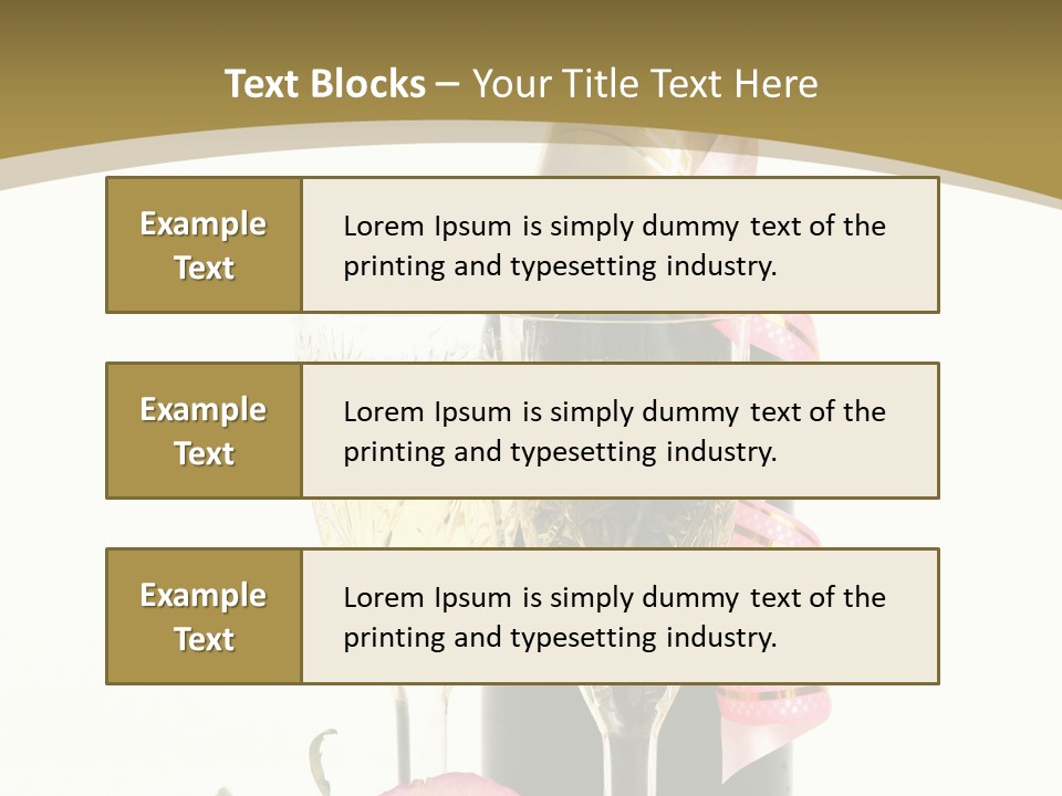 Flower Streamer Happiness PowerPoint Template