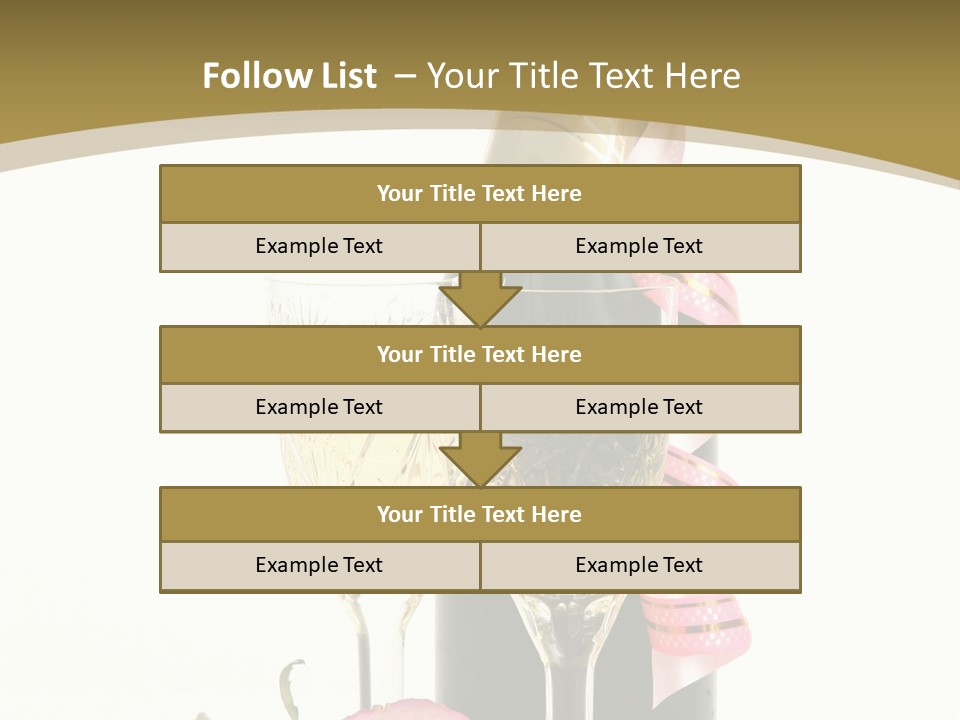 Flower Streamer Happiness PowerPoint Template