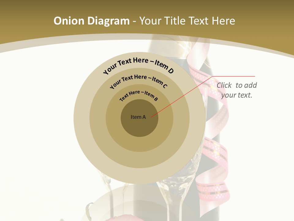 Flower Streamer Happiness PowerPoint Template