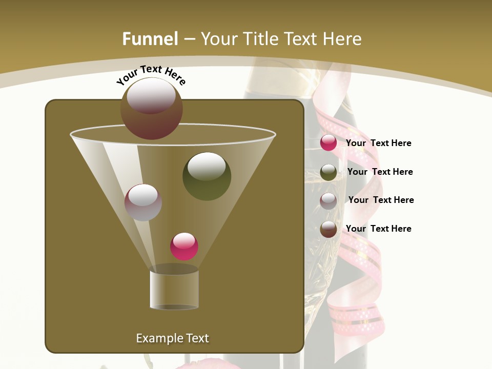 Flower Streamer Happiness PowerPoint Template