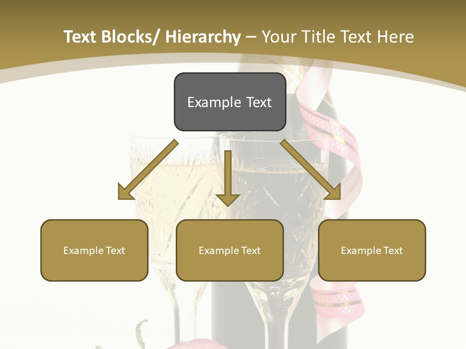 Flower Streamer Happiness PowerPoint Template