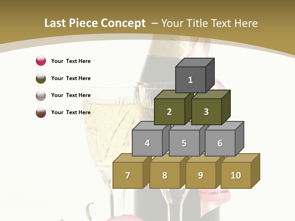 Flower Streamer Happiness PowerPoint Template