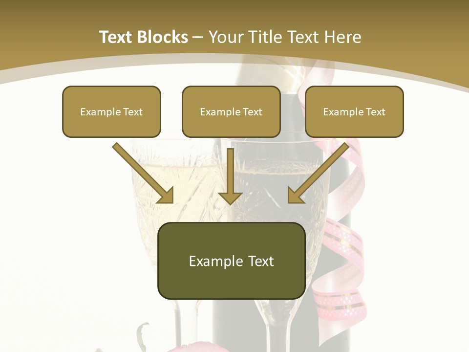 Flower Streamer Happiness PowerPoint Template