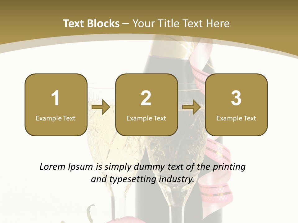 Flower Streamer Happiness PowerPoint Template