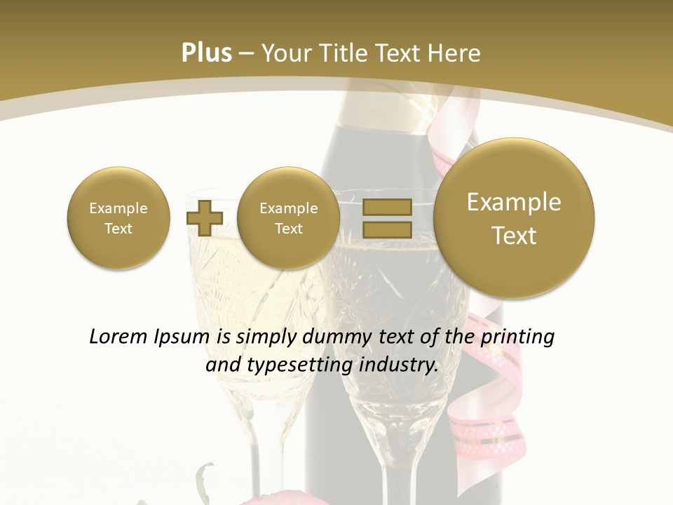 Flower Streamer Happiness PowerPoint Template