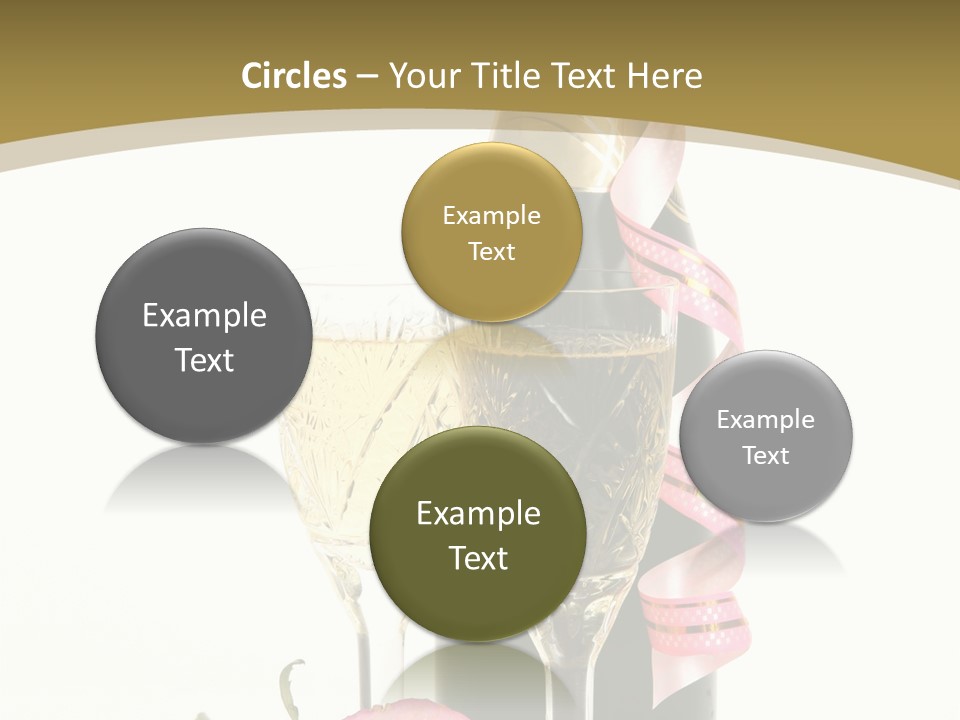 Flower Streamer Happiness PowerPoint Template