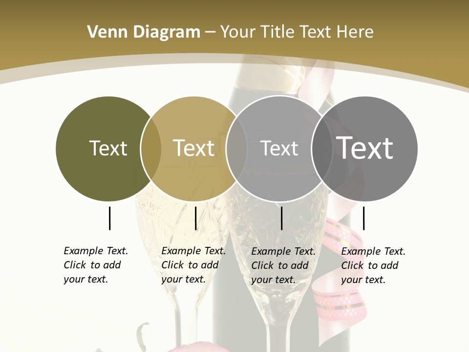 Flower Streamer Happiness PowerPoint Template