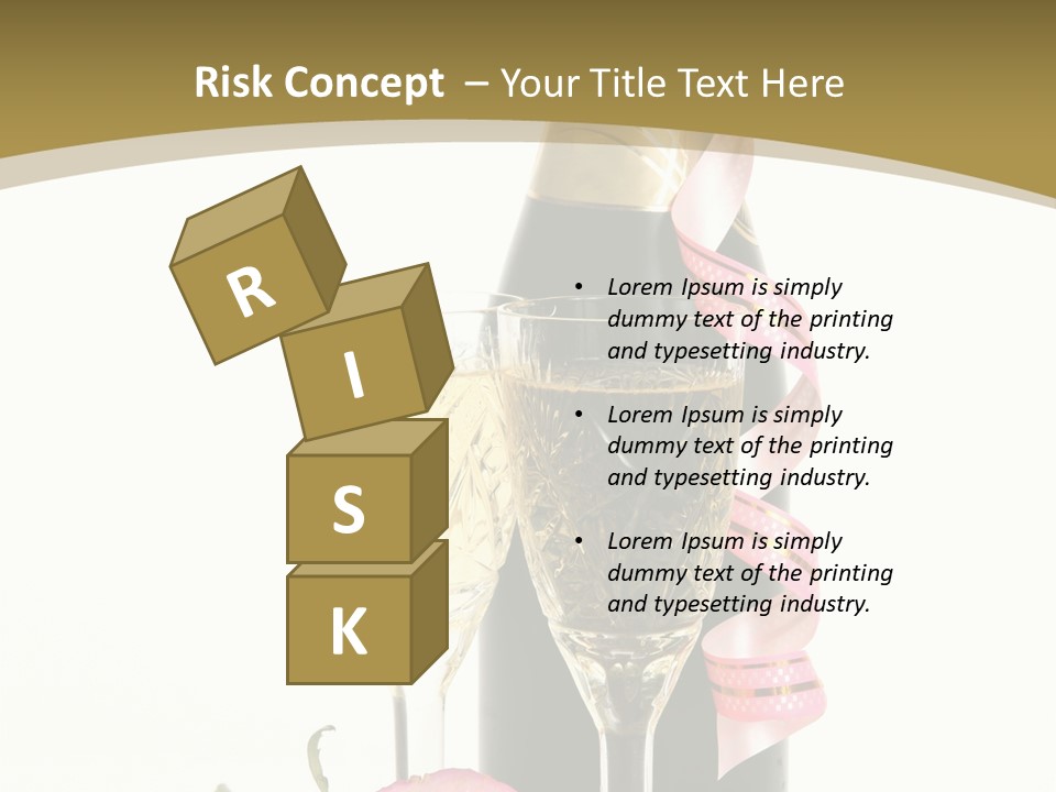 Flower Streamer Happiness PowerPoint Template