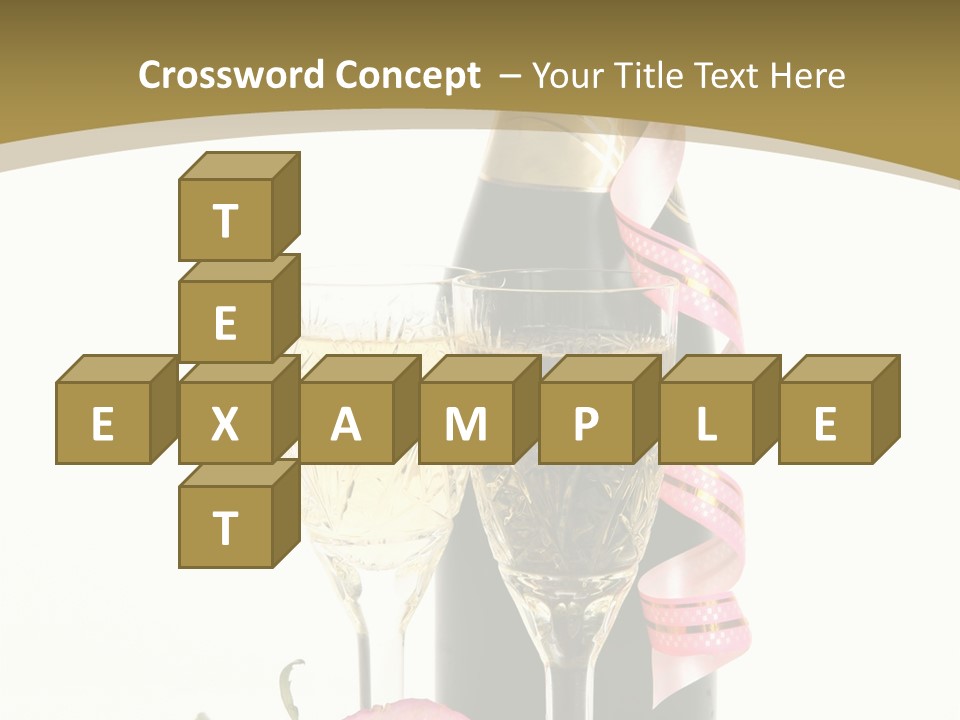 Flower Streamer Happiness PowerPoint Template