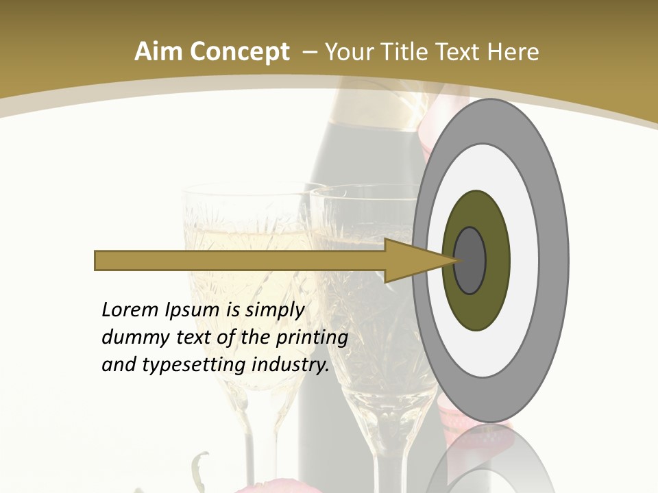 Flower Streamer Happiness PowerPoint Template