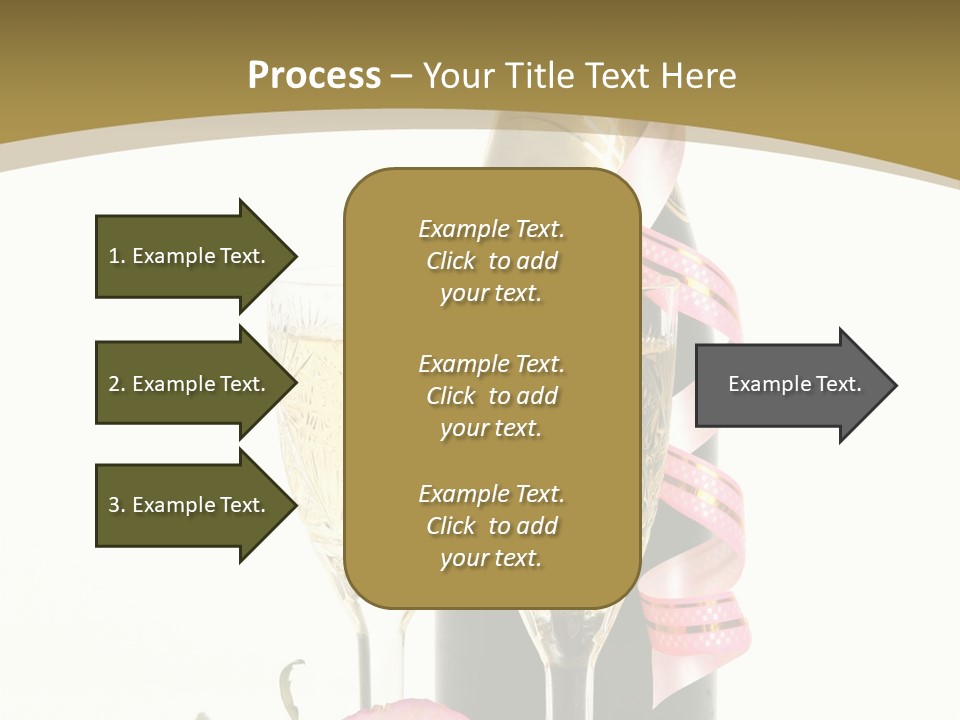 Flower Streamer Happiness PowerPoint Template