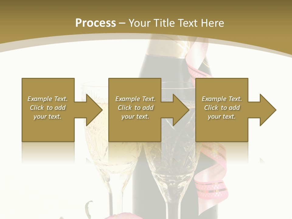 Flower Streamer Happiness PowerPoint Template