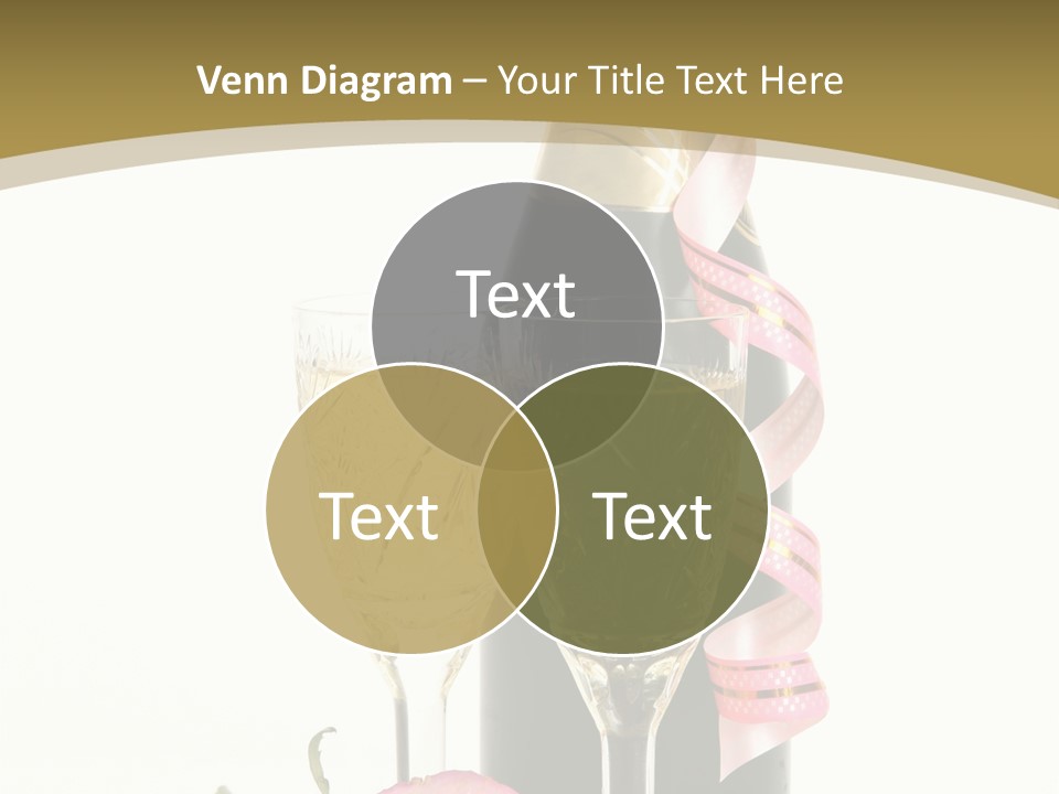 Flower Streamer Happiness PowerPoint Template