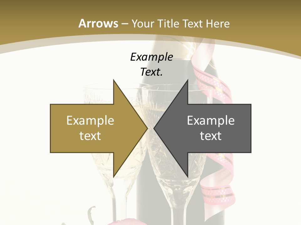 Flower Streamer Happiness PowerPoint Template