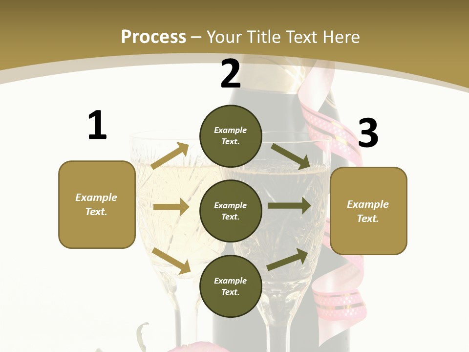 Flower Streamer Happiness PowerPoint Template